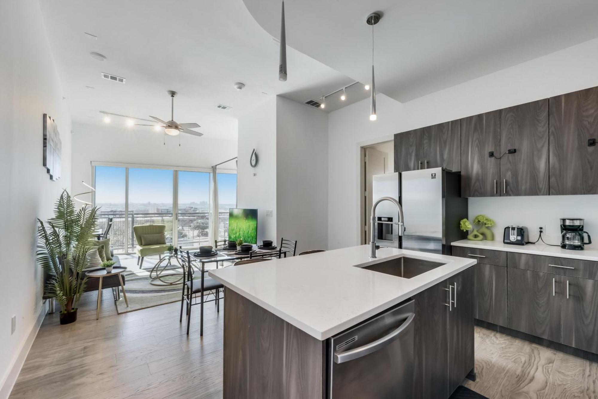 Snazzy Loft Style 2Br I Gym I Parking I Workspace Dallas Exterior photo